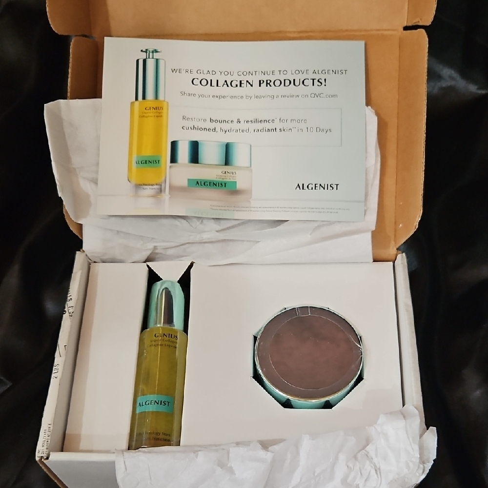 Algenist Yellow Serum and Teal-Trim Compact Skincare Duo